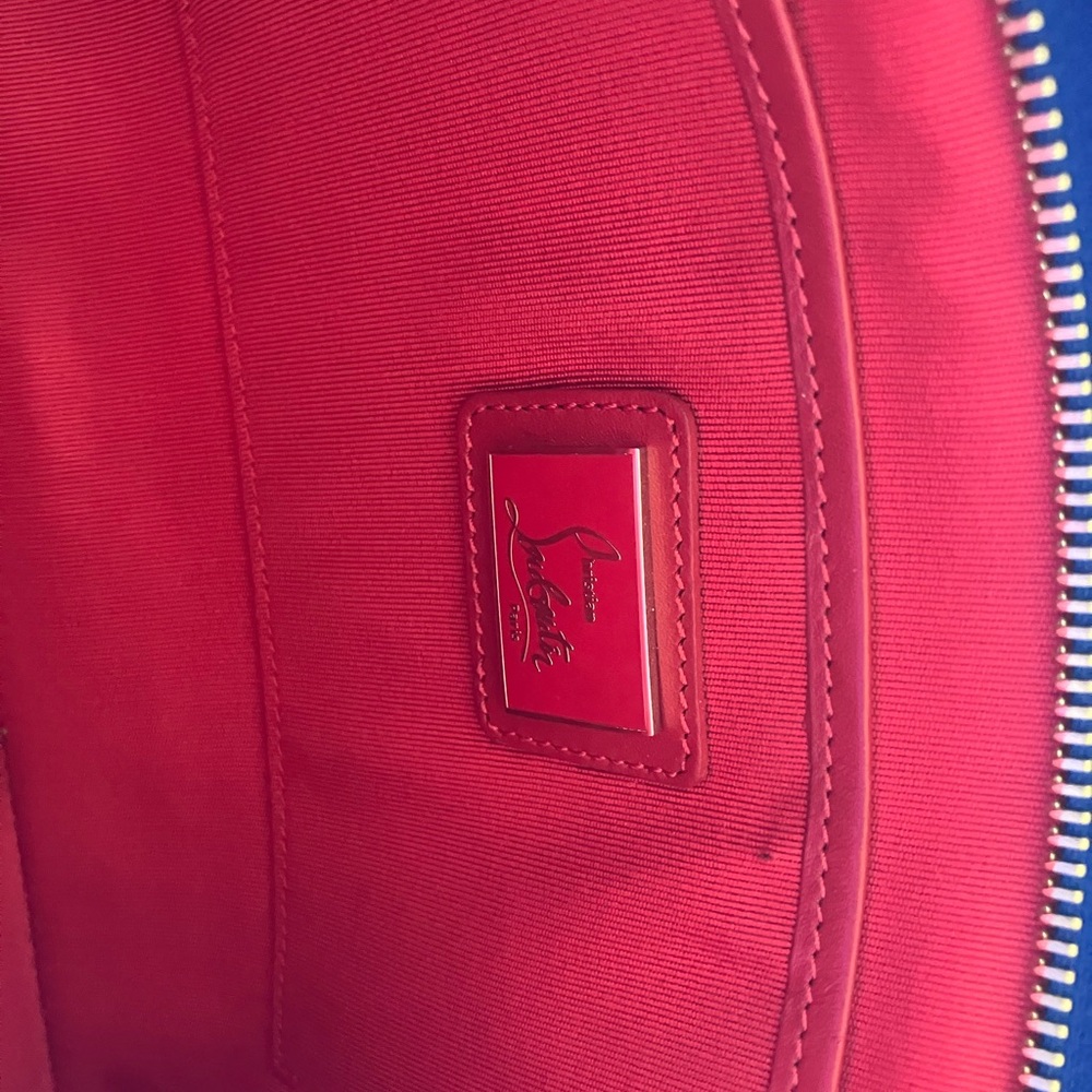 Christian Louboutin Multicolor Studded Blue Shoulder Bag - Picture 7 of 13